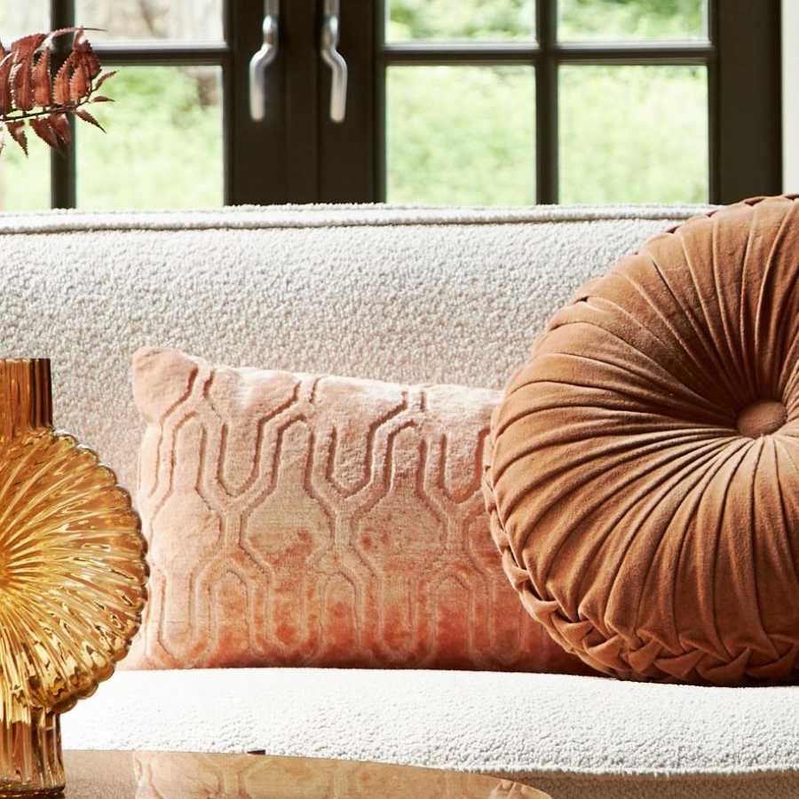 Light and Living Jembana Rectangular Cushion - Peach