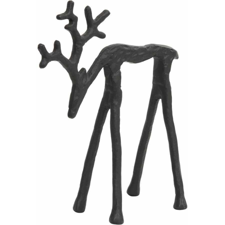 Light and Living Deer Ornament - Black - Small