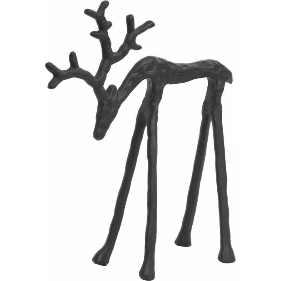 Light and Living Deer Ornament - Black - Large