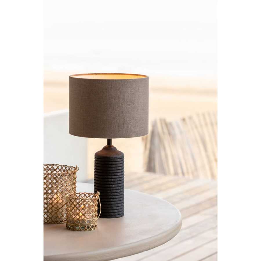 Light and Living Paolo Table Lamp Base - Black - Small