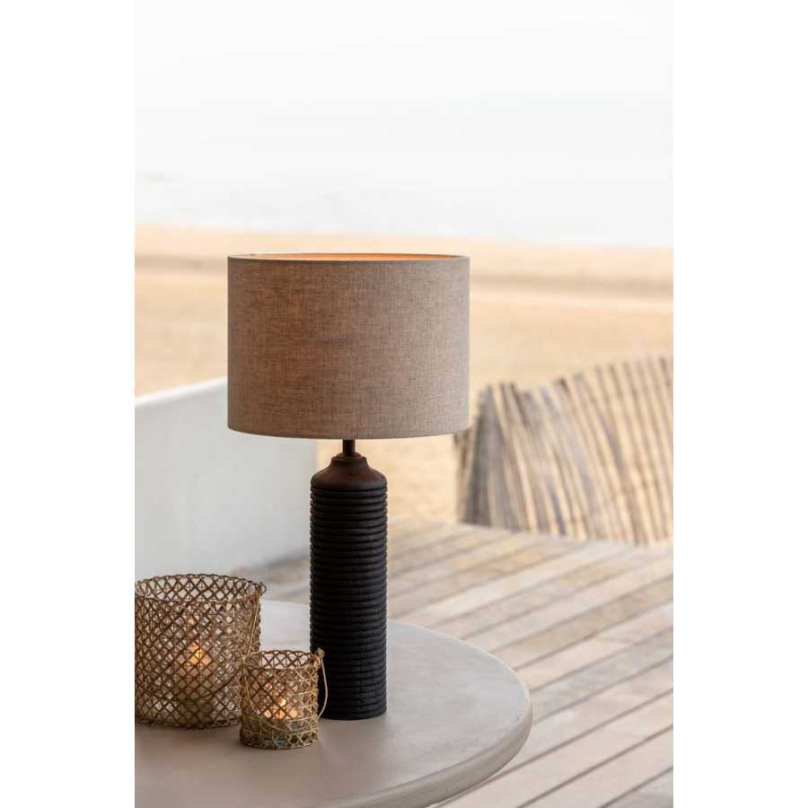 Light and Living Paolo Table Lamp Base - Black - Large