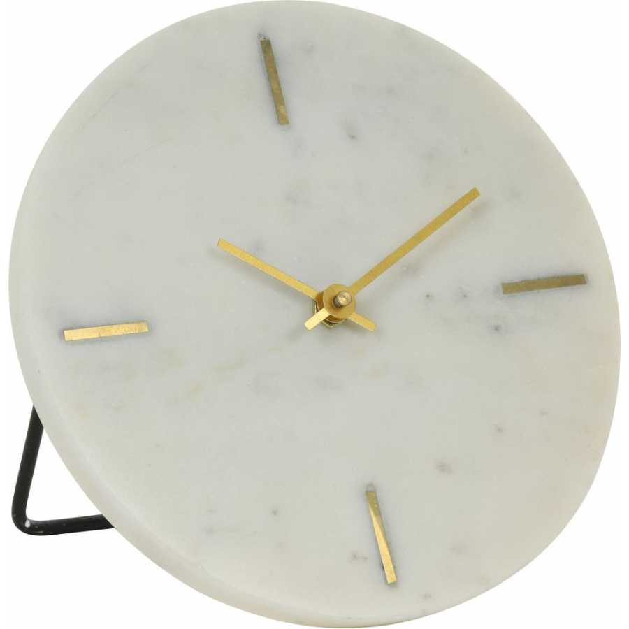 Light and Living Moreno Table Clock - White - Large