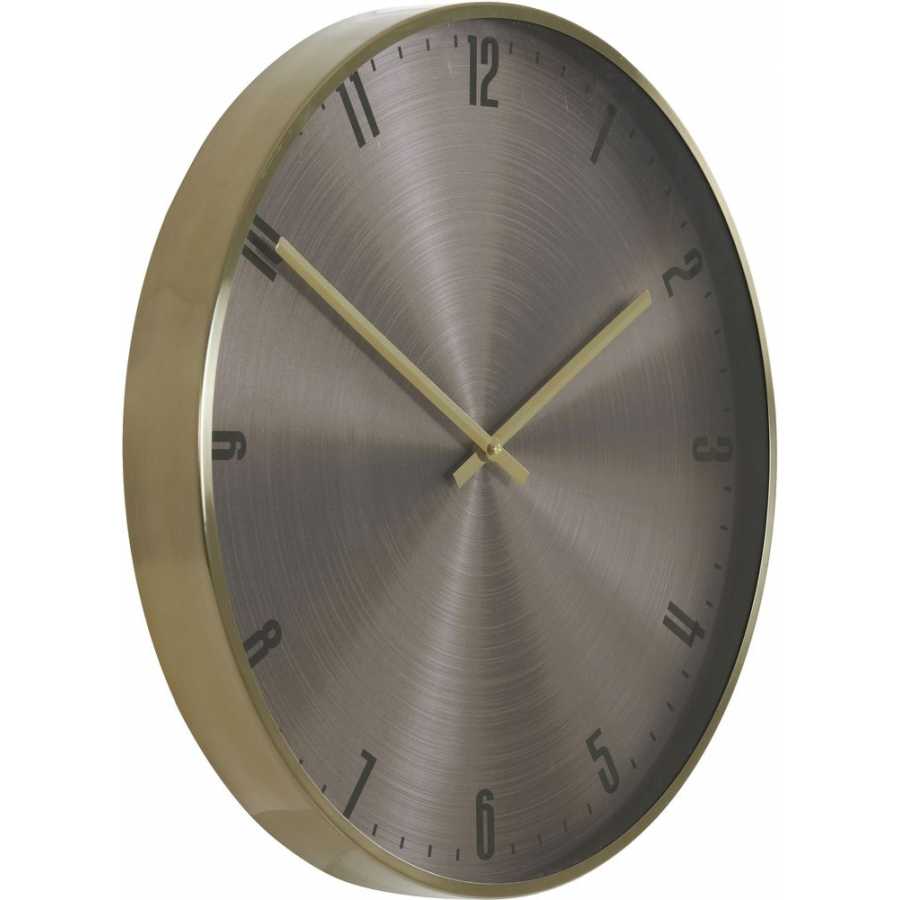 Light and Living Ipera Wall Clock - Bronze - Large