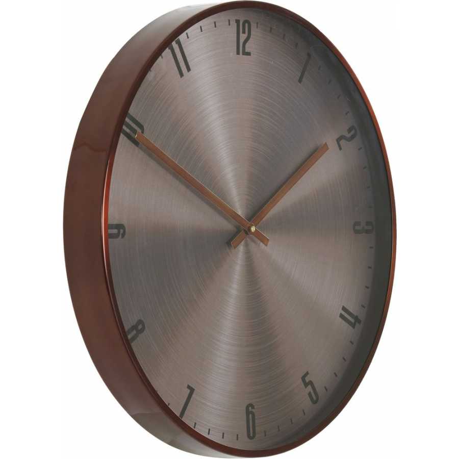 Light and Living Ipera Wall Clock - Copper - Small