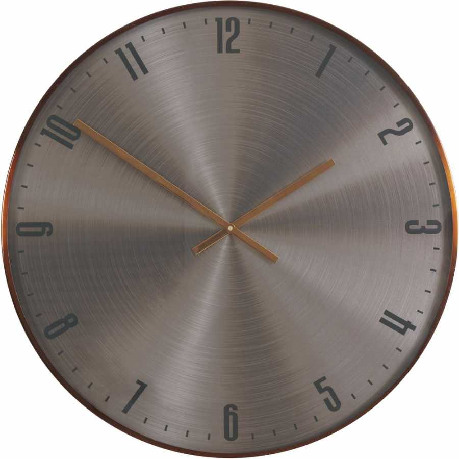 Light and Living Ipera Wall Clock - Copper - Large