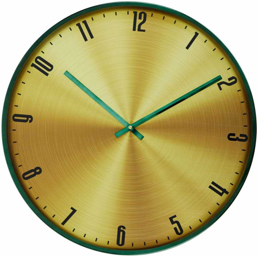 Light and Living Ipera Wall Clock - Gold - Large