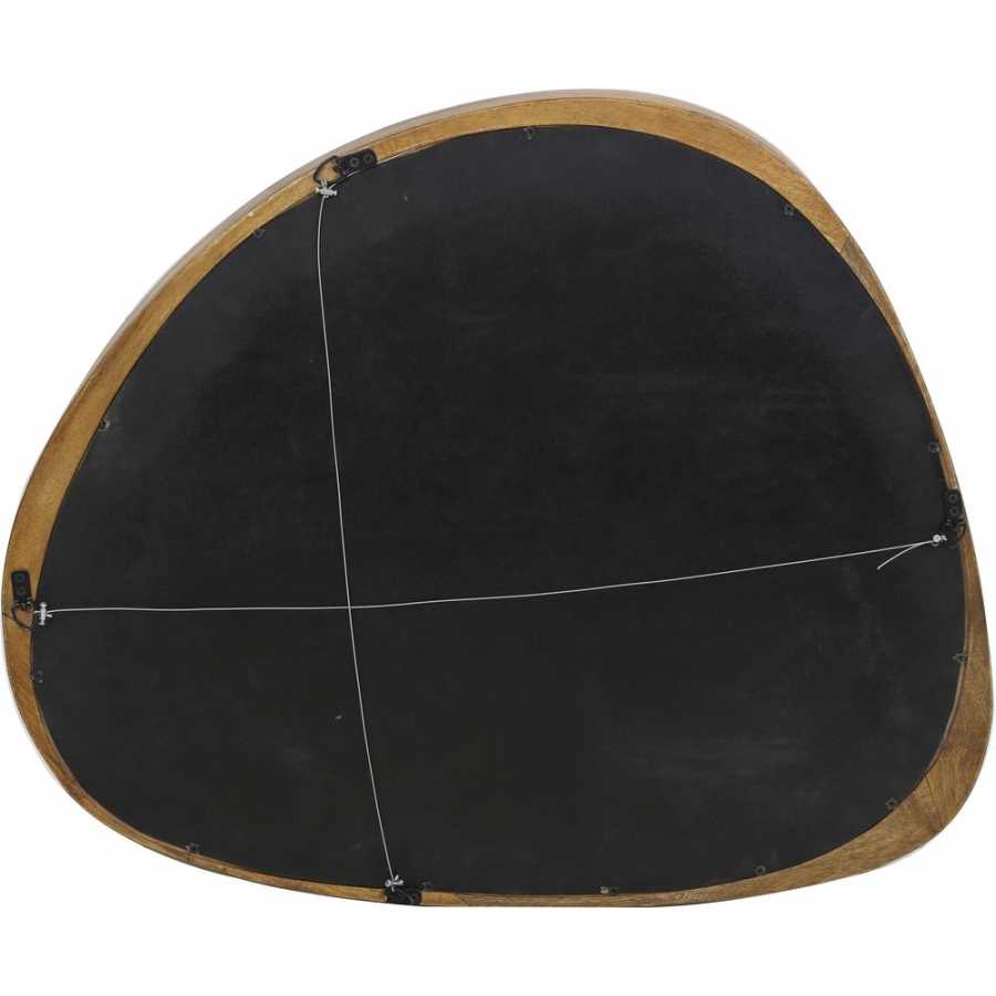 Light and Living Sonora Round Wall Mirror - Brown