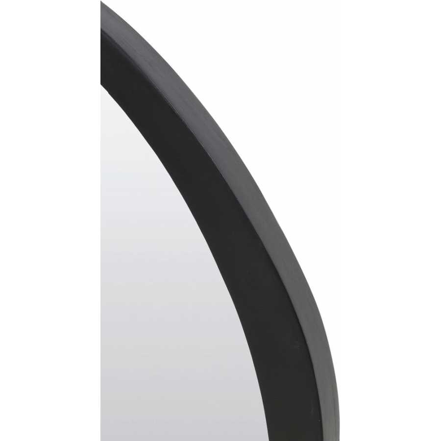 Light and Living Sonora Oval Wall Mirror - Black