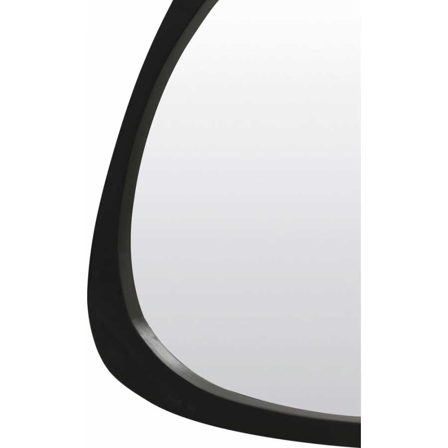 Light and Living Sonora Oval Wall Mirror - Black