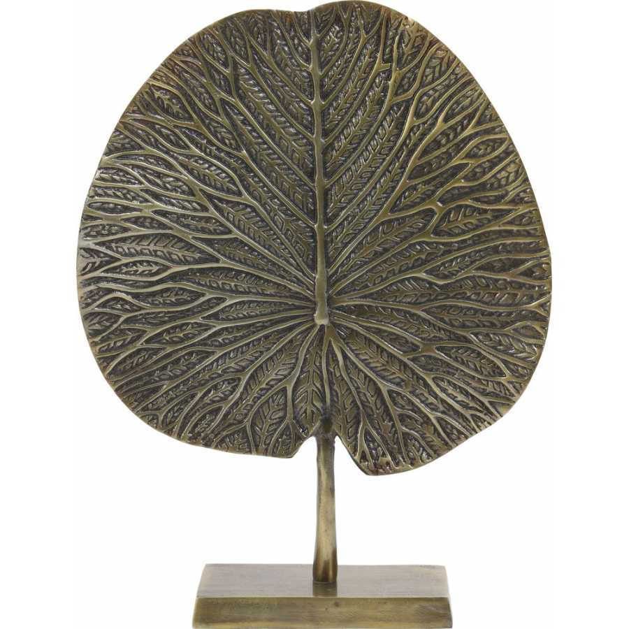 Light and Living Leaf Ornament - Bronze