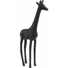 Light and Living Giraffe Standing Ornament - Black