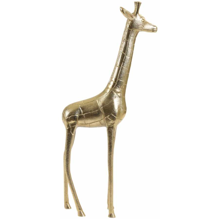 Light and Living Giraffe Standing Ornament - Gold