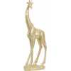 Light and Living Giraffe Looking Left Ornament With Base - Gold