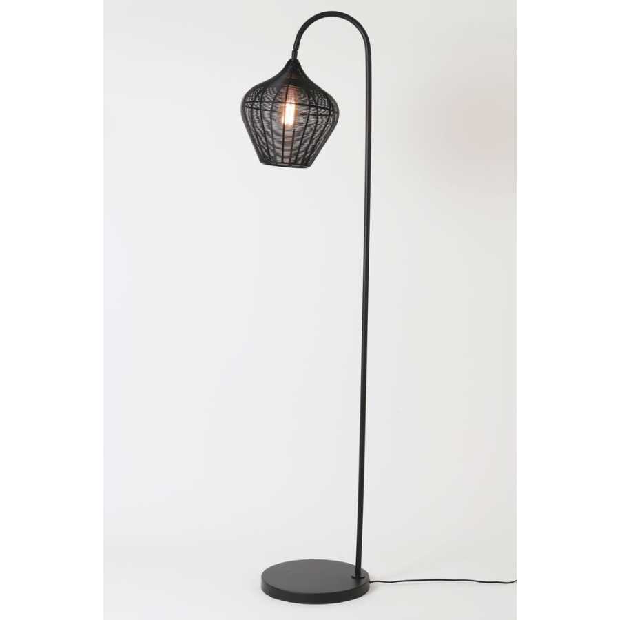 Light and Living Alvaro Floor Lamp - Black
