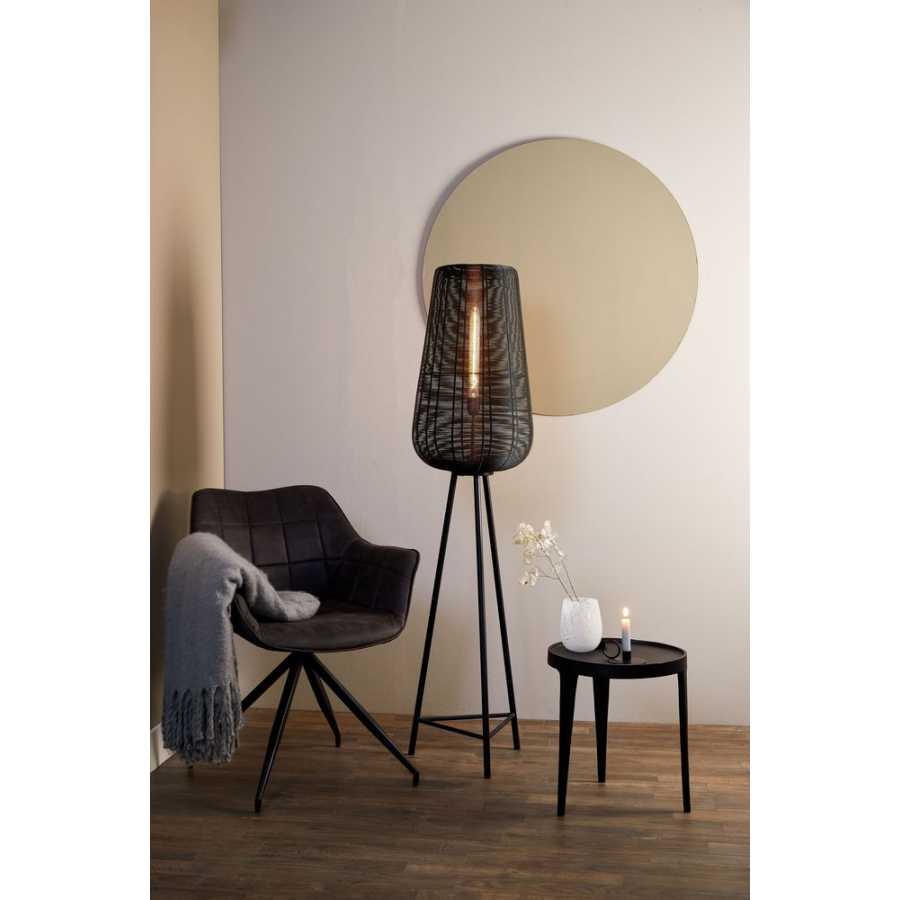 Light and Living Adeta Floor Lamp - Black - Large