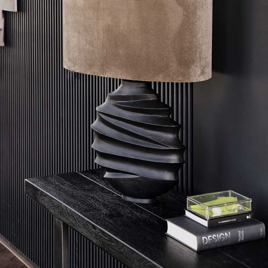 Light and Living Sharon Table Lamp Base - Black - Large