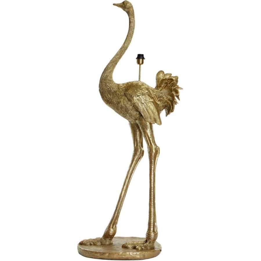 Light and Living Ostrich Floor Lamp Base - Antique Bronze