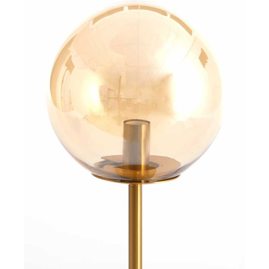 Light and Living Medina Table Lamp - Amber & Gold