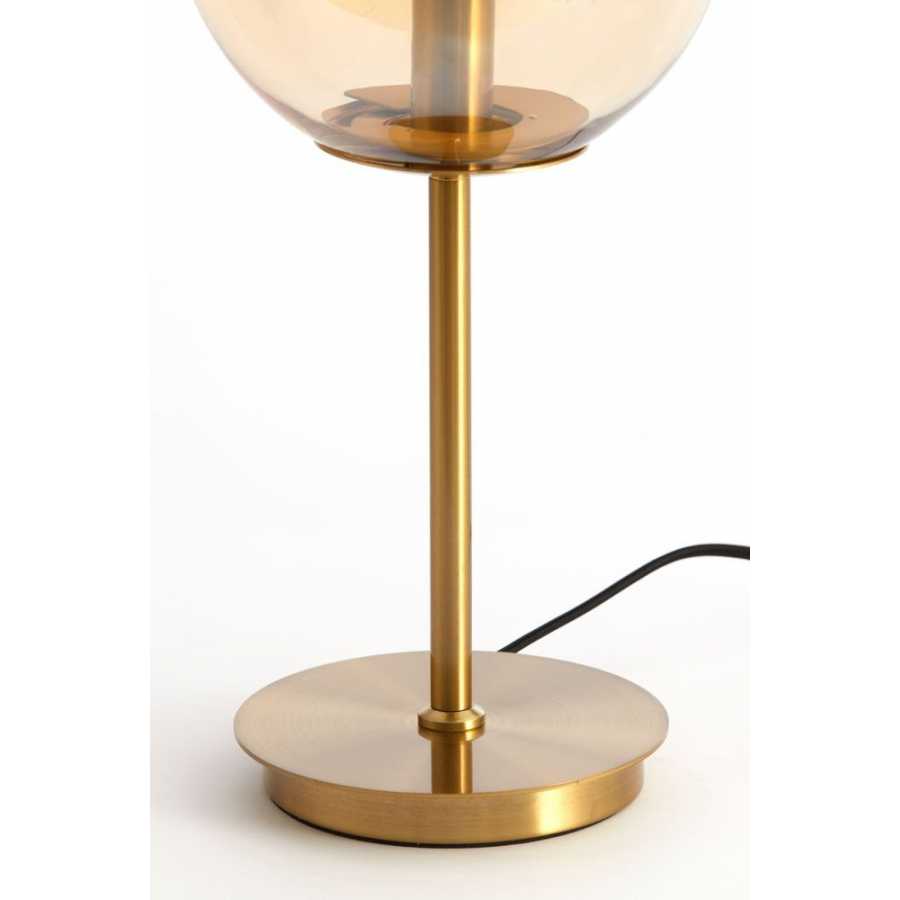 Light and Living Medina Table Lamp - Amber & Gold