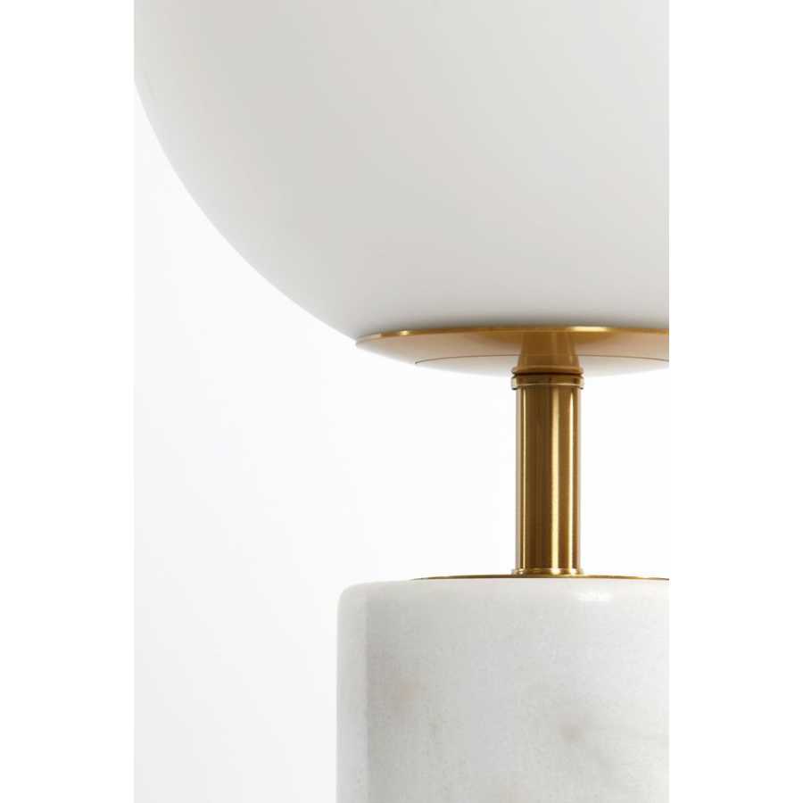 Light and Living Medina Table Lamp - Antique Bronze & Matt White - Large