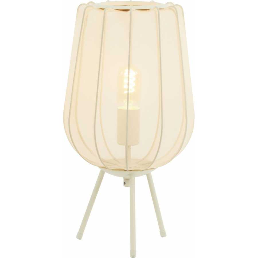 Light and Living Plumeria Table Lamp - Sand - Small