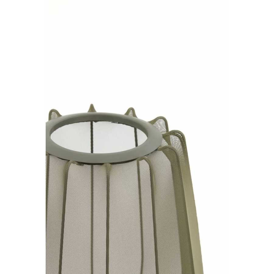 Light and Living Plumeria Table Lamp - Dark Green - Small