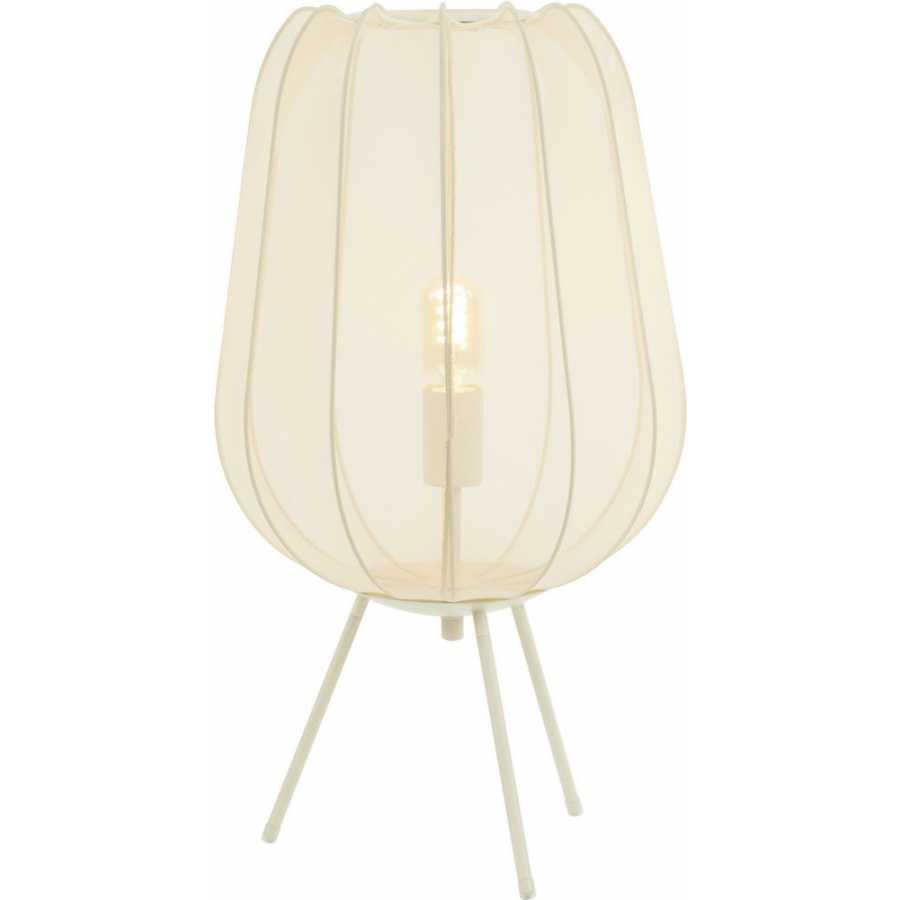 Light and Living Plumeria Table Lamp - Sand - Large