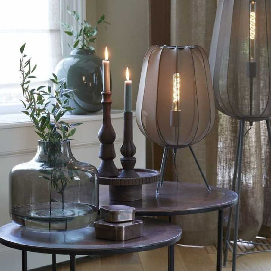 Light and Living Plumeria Table Lamp - Dark Green - Large