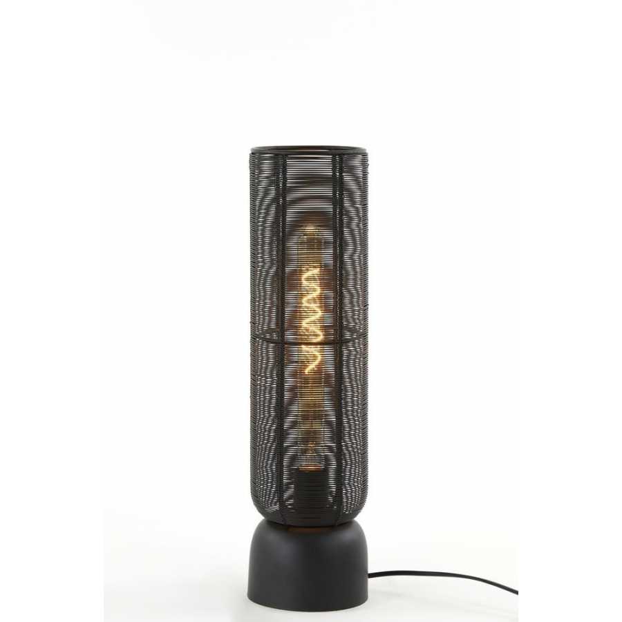 Light and Living Lezuza Table Lamp - Matt Black - Medium