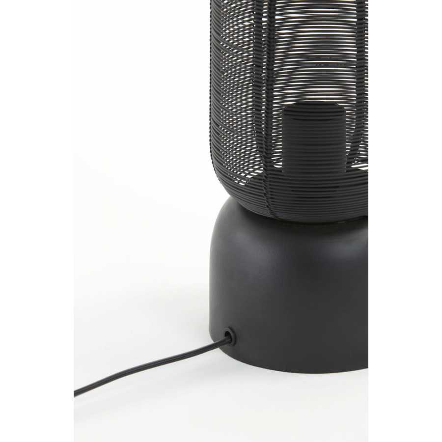 Light and Living Lezuza Table Lamp - Matt Black - Medium