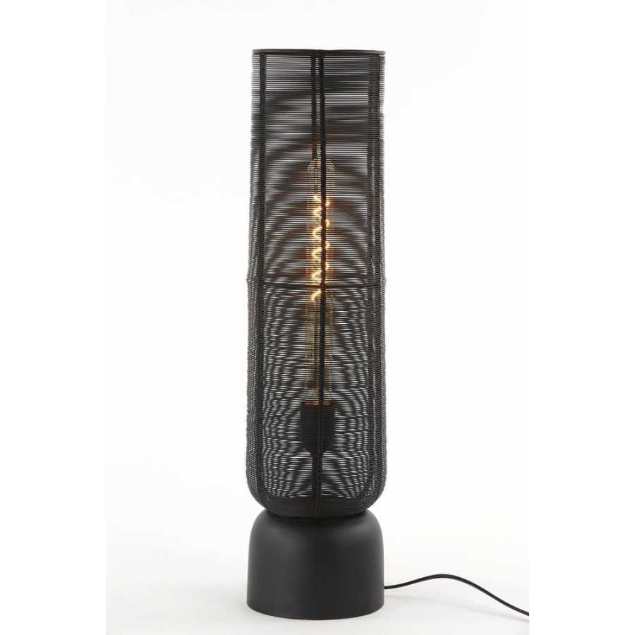 Light and Living Lezuza Table Lamp - Matt Black - Large