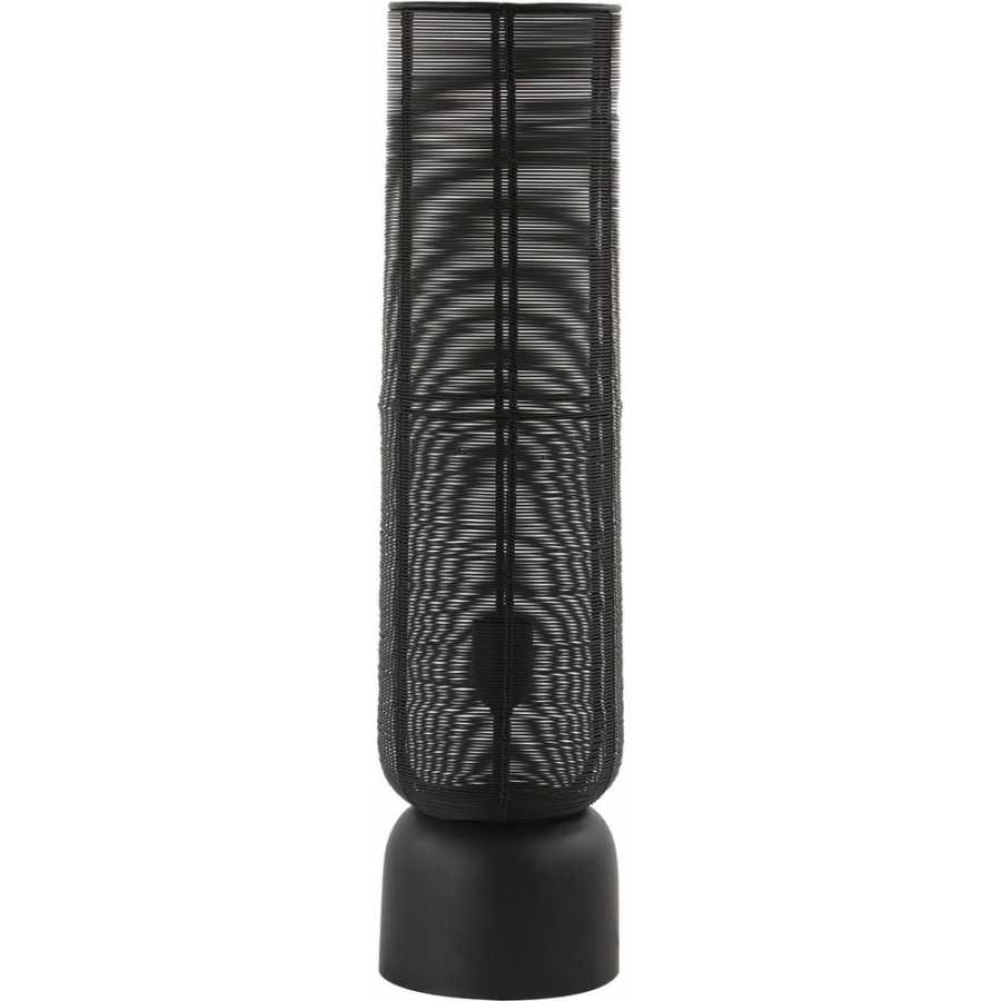 Light and Living Lezuza Table Lamp - Matt Black - Large