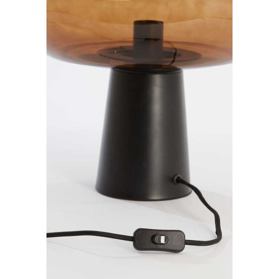 Light and Living Misty Table Lamp - Brown & Matt Black - Large