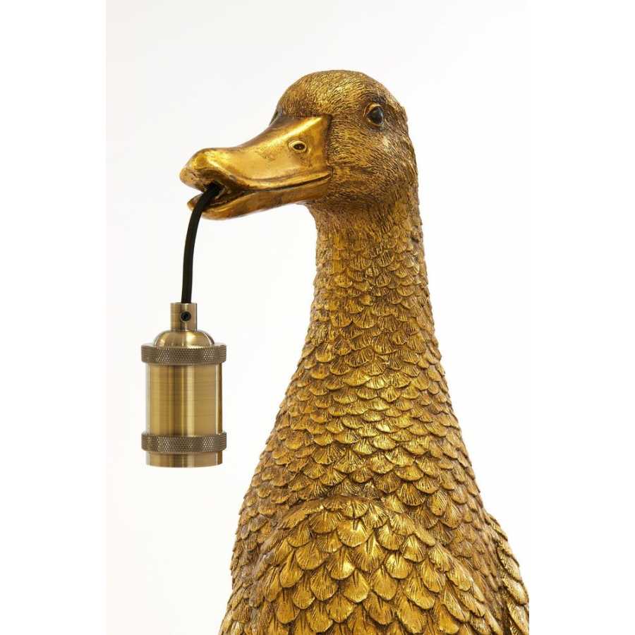 Light and Living Duck Table Lamp - Antique Bronze - Small