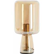 Light and Living Lotta Table Lamp - Amber & Gold