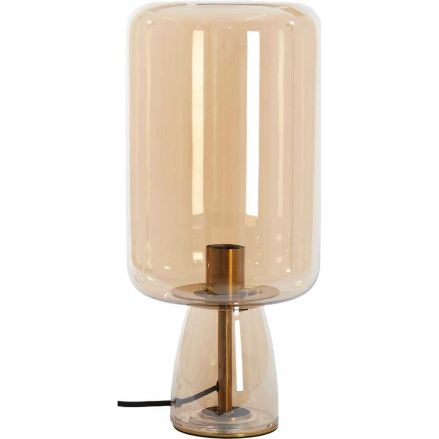 Light and Living Lotta Table Lamp - Amber & Gold - Large