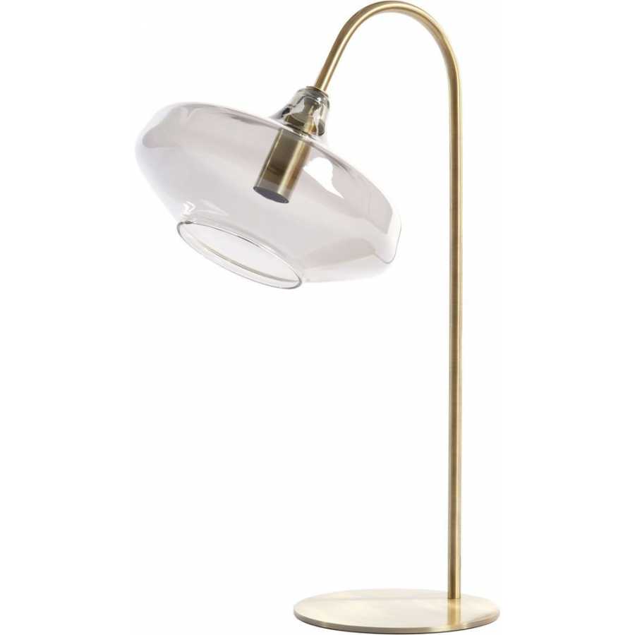 Light and Living Solna Table Lamp - Antique Bronze & Smoked
