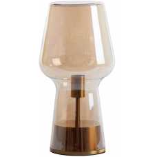 Light and Living Tonga Table Lamp - Amber & Antique Bronze