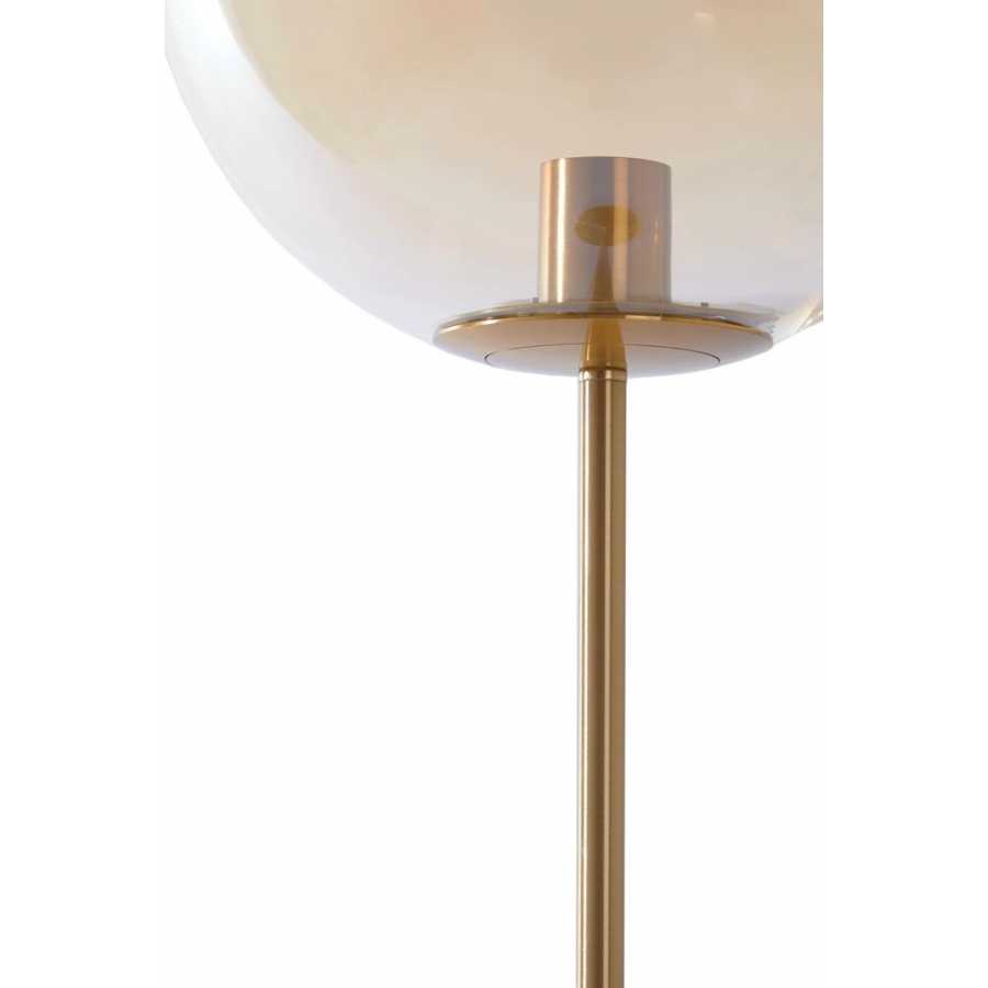 Light and Living Medina Floor Lamp - Amber & Gold