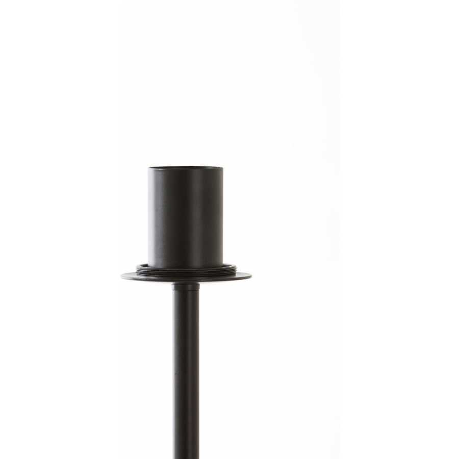 Light and Living Misty Floor Lamp - Smoked & Black