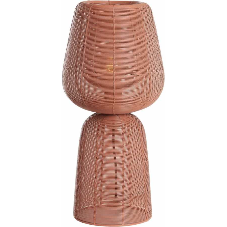 Light and Living Aboso Table Lamp - Coral