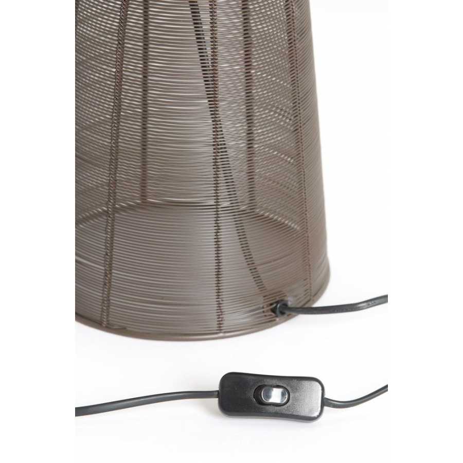 Light and Living Aboso Table Lamp - Dark Brown