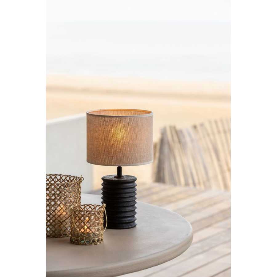 Light and Living Breska Round Lamp Shade - Height: 15cm x Width: 20cm x Depth: 20cm