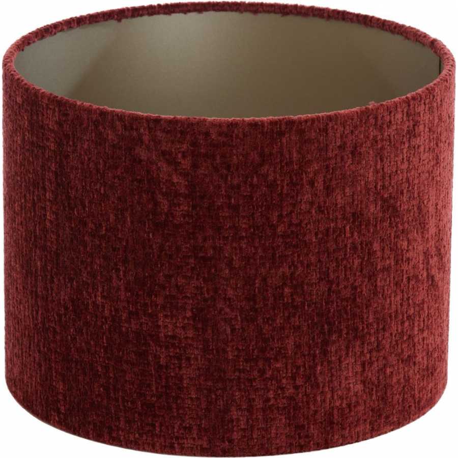Light and Living Ruby Round Lamp Shade - Height: 18cm x Width: 25cm x Depth: 25cm