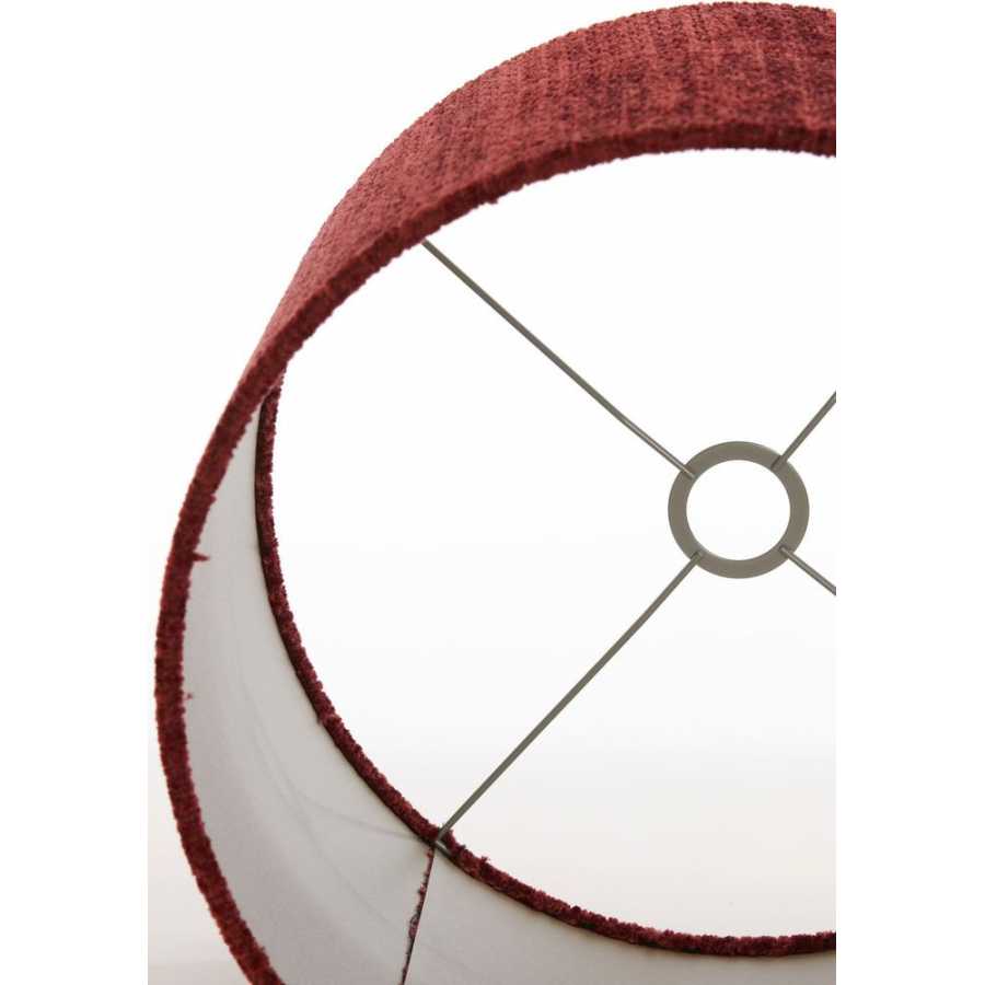 Light and Living Ruby Round Lamp Shade - Height: 18cm x Width: 25cm x Depth: 25cm