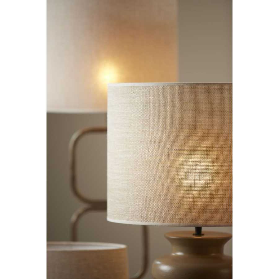 Light and Living Breska Round Lamp Shade - Height: 21cm x Width: 30cm x Depth: 30cm