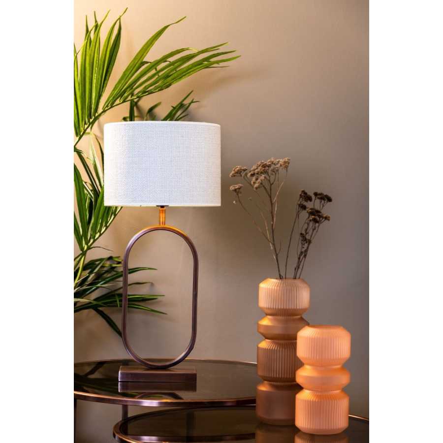Light and Living Saverna Round Lamp Shade - Egg White - Height: 21cm x Width: 30cm x Depth: 30cm
