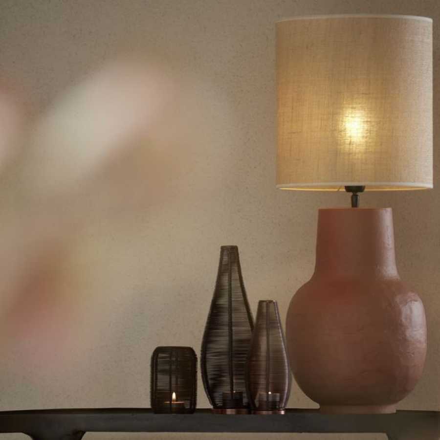 Light and Living Sendai Cylinder Lamp Shade - Height: 32cm x Width: 30cm x Depth: 30cm