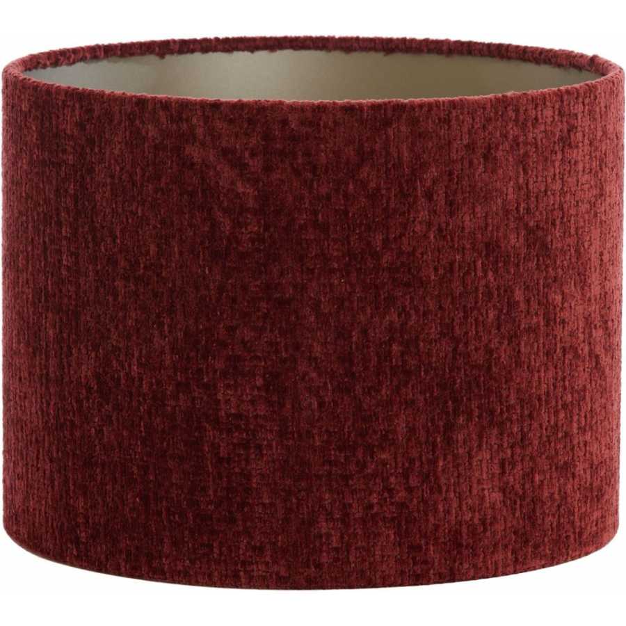 Light and Living Ruby Round Lamp Shade - Height: 30cm x Width: 40cm x Depth: 40cm