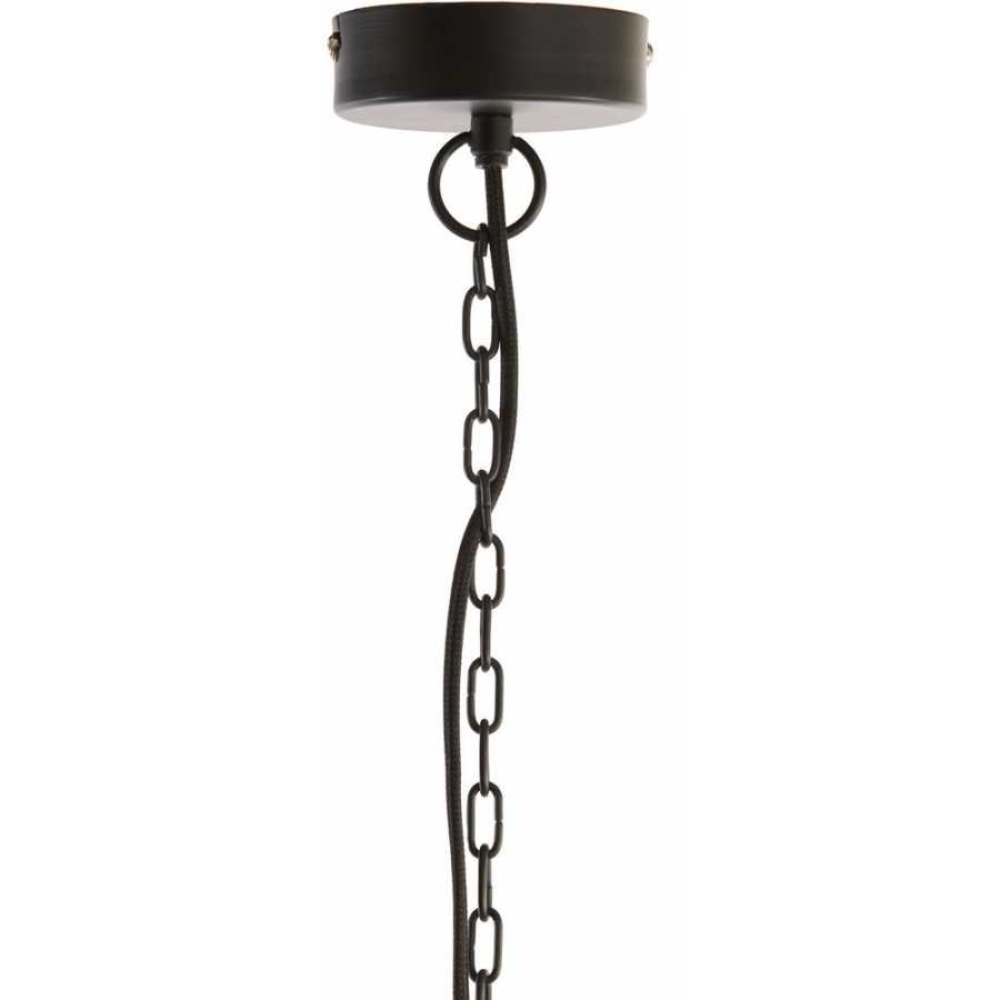 Light and Living Nakisha Pendant Light - Matt Black - Large